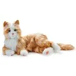 JOY FOR ALL Orange Tabby Cat Realistic Interactive Companion Pet Lifelike Mov...