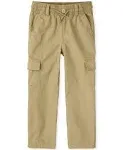 The Children's Place Boys Pull On Cargo Pants | Size 6 | Tan | 100% Cotton