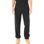 Smith's Workwear Men's Bonded-Fleece Lined Work-Stretch Duck Canvas Gusset Utility Cargo Pant