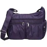 Shoulder Handbags Waterproof Nylon- Purple