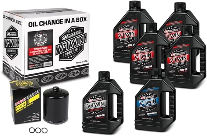 V-Twin Quick Change Kit Synthetic w/Black Filter, Twin Cam