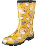 Sloggers 5016CDY07 Womens Rain & Garden Boots Chicken Daffodil Yellow Design Size 7