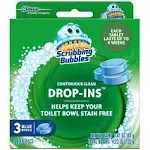 Scrubbing Bubbles Continuous Clean Drop-Ins, Blue Discs, 3 ct, 4.23 oz. - 2 Pack