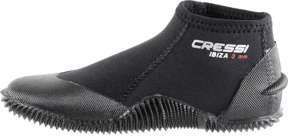 Cressi Adult Neoprene Diving Boots with Anti-Slip Rubber Sole for Water Sports | Ibiza 3mm