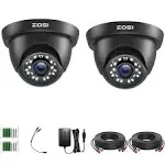 ZOSI 1080P HD Security Camera Indoor Outdoor,1920TVL 2.0MP 4-in-1 HD TVI/CVI/AHD/CVBS CCTV Camera,Weatherproof,80ft IR Night Vision,for 960H,720P,1080P,5MP,4K Analog Home Surveillance DVR System