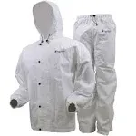 Frogg Toggs Mens White Classic All-Sport Waterproof Breathable Rain Su