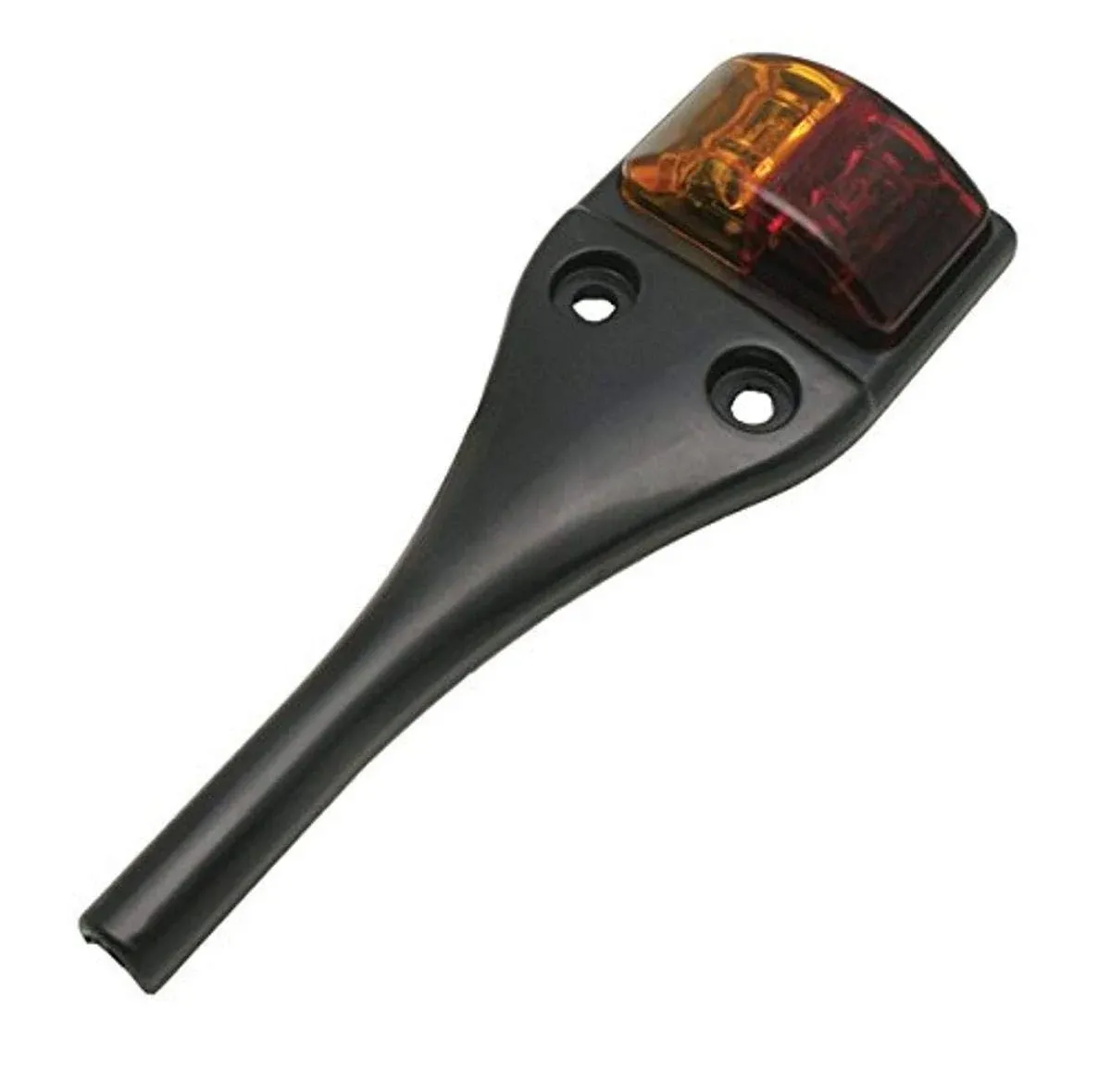 Left Kaper II LED Amber/Red Fender Light w/Wire Guard 2 Wire 2 Diode Trailer