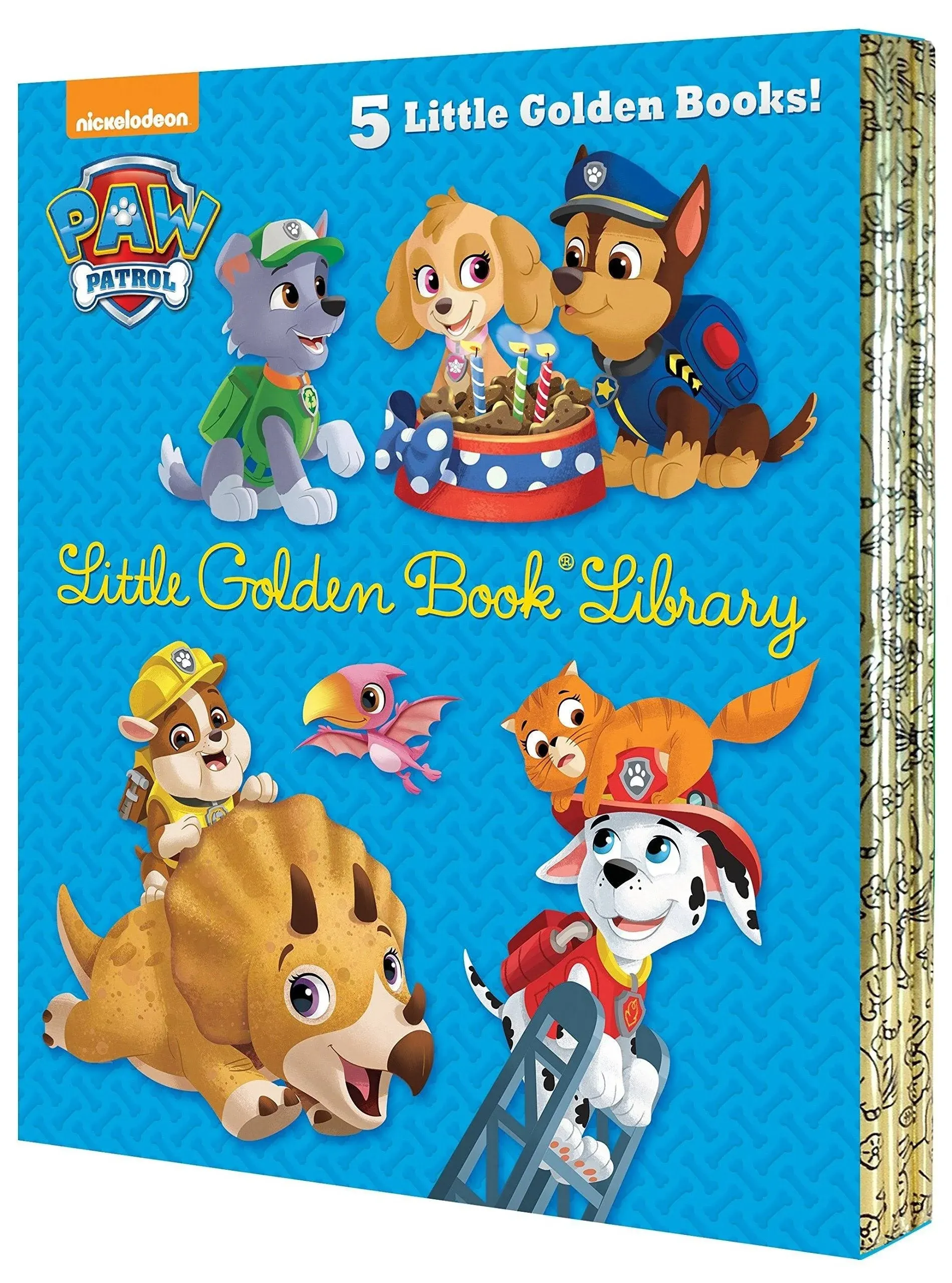 Paw Patrol Little Golden Book Library (Paw Patrol): Itty-Bitty Kitty Rescue ...