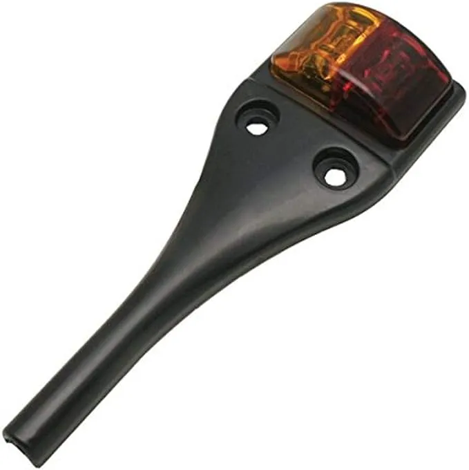 Kaper II Auxiliary Light left side, 2-diode, amber/red in the same light, designed for fender-mount, two 450mm wires. - L04-0040L