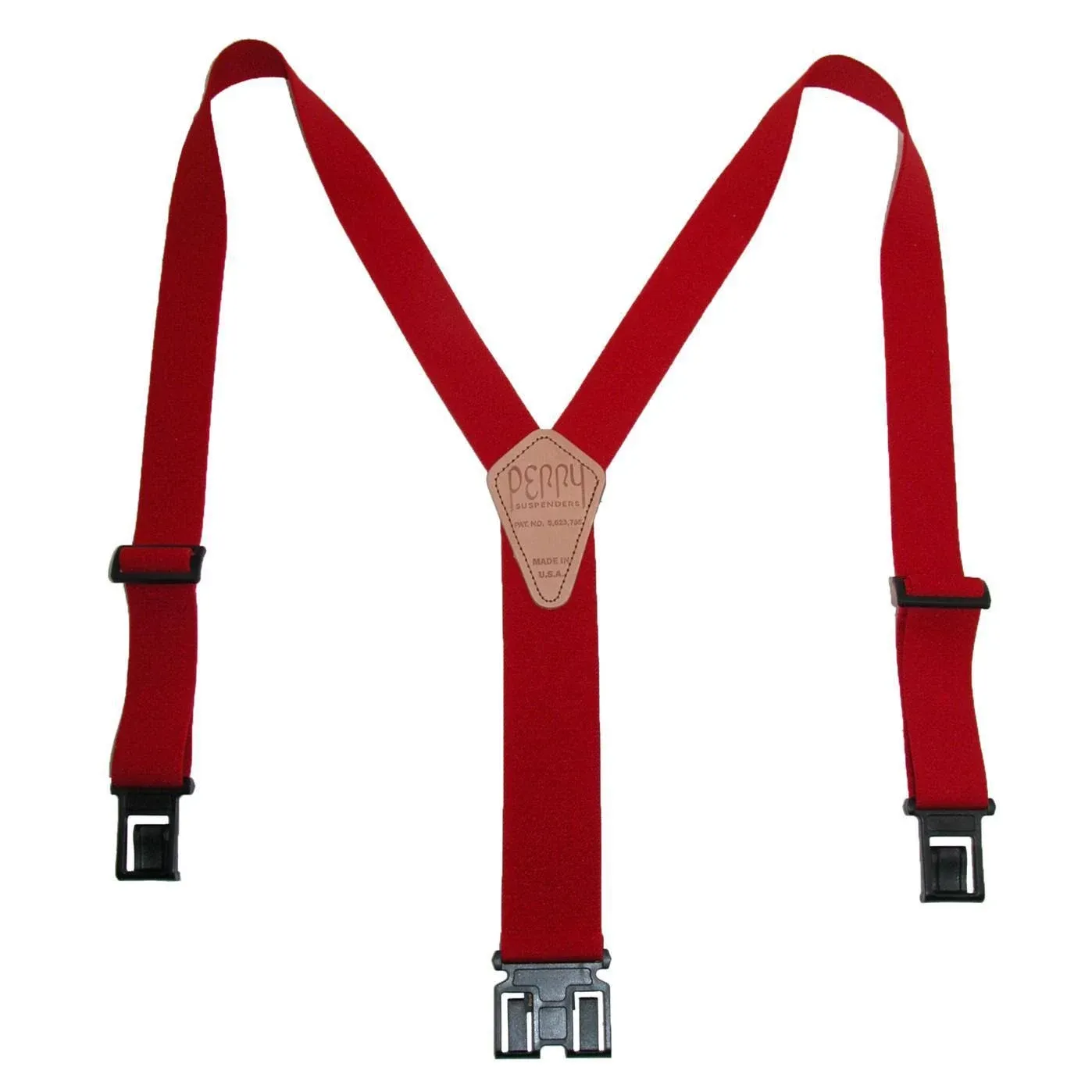 Perry Suspenders™ Men's Tall Elastic 1.5 Inch Wide Hook End Suspenders