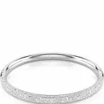 SWAROVSKI Meteora Bangle, Snow Pave, Clear Crystals on Rose Gold-tone Finished Metal