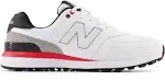 New Balance Men's 574 Greens V2 Golf Shoes, 9 W, White/Black