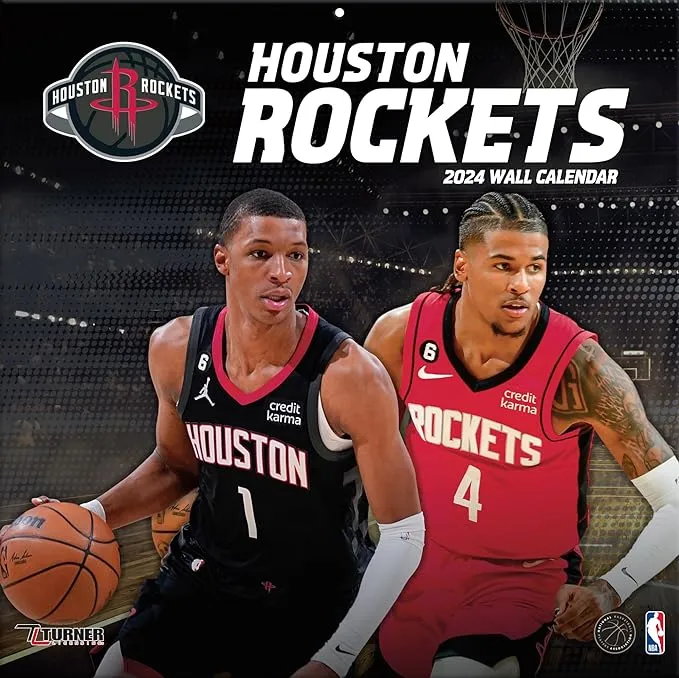 Houston Rockets 2024 12'' x Team Wall Calendar