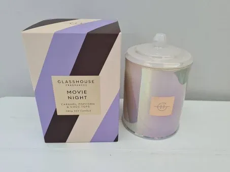 Glasshouse Fragrances Candle 380g - Movie Night