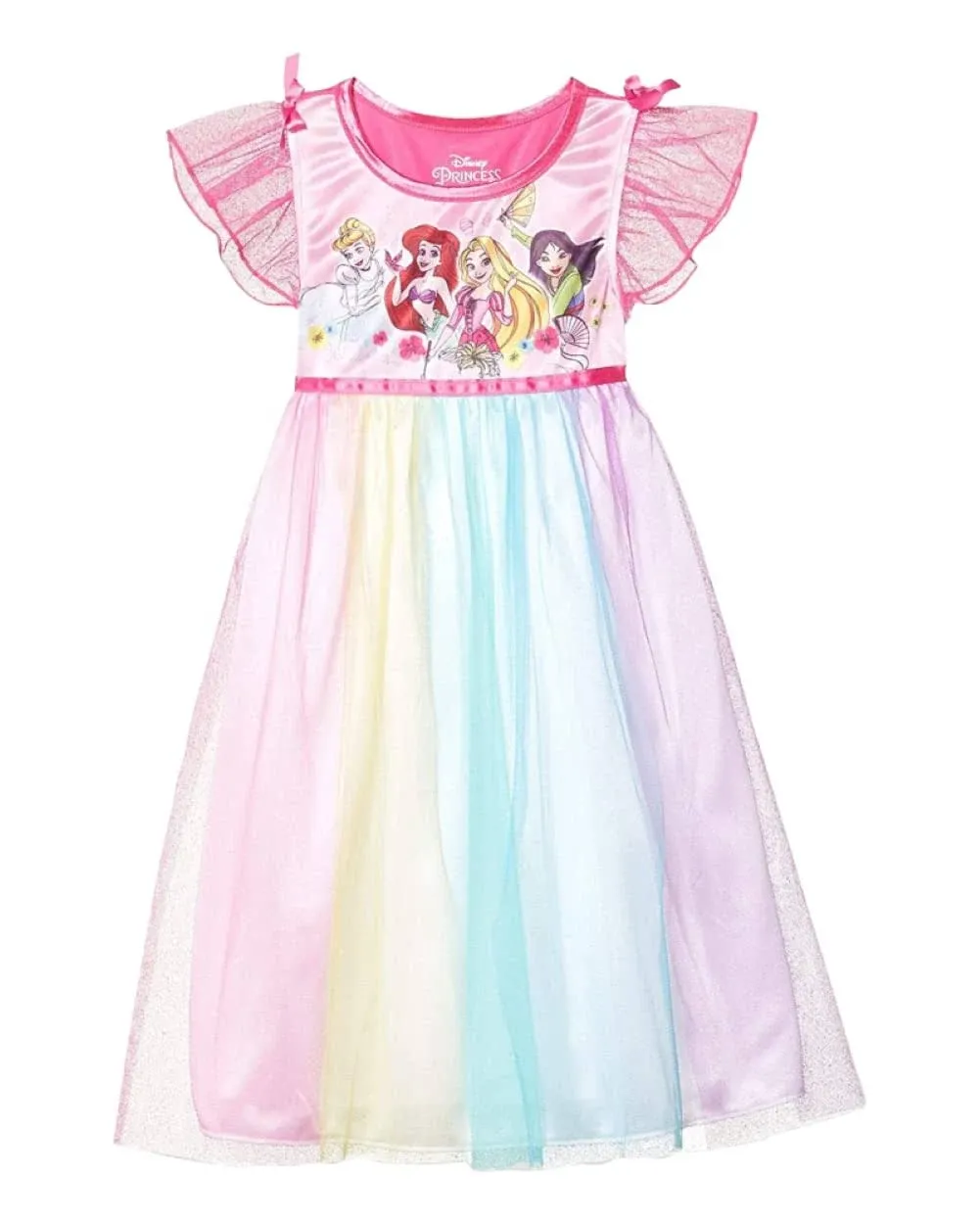 Disney Girls' Big Fantasy Nightgown, Princess Party Gown 4, 6, Girl's