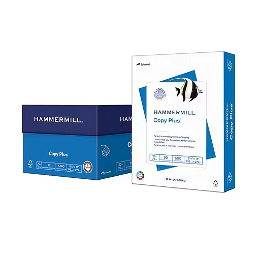 Hammermill Copy Plus 92 Brightness Printer Paper, 8.5 x 11 inch (10 ct)