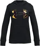 Under Armour Girls Armour Fleece Iridescent Big Logo Hoodie