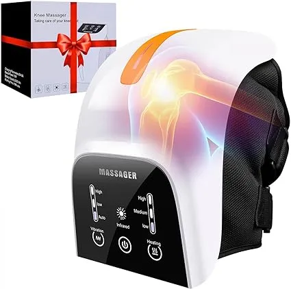 Cordless Knee Massager, Powerful Battery Based Infrared Deep Heat Knee Joint Pain Relief for Swelling Stiff Joints, Stretched Ligament and Muscles Injuries.