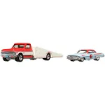 Hot Wheels 1:64 die cast '61 Impala with '72 Chevy Ramp Truck