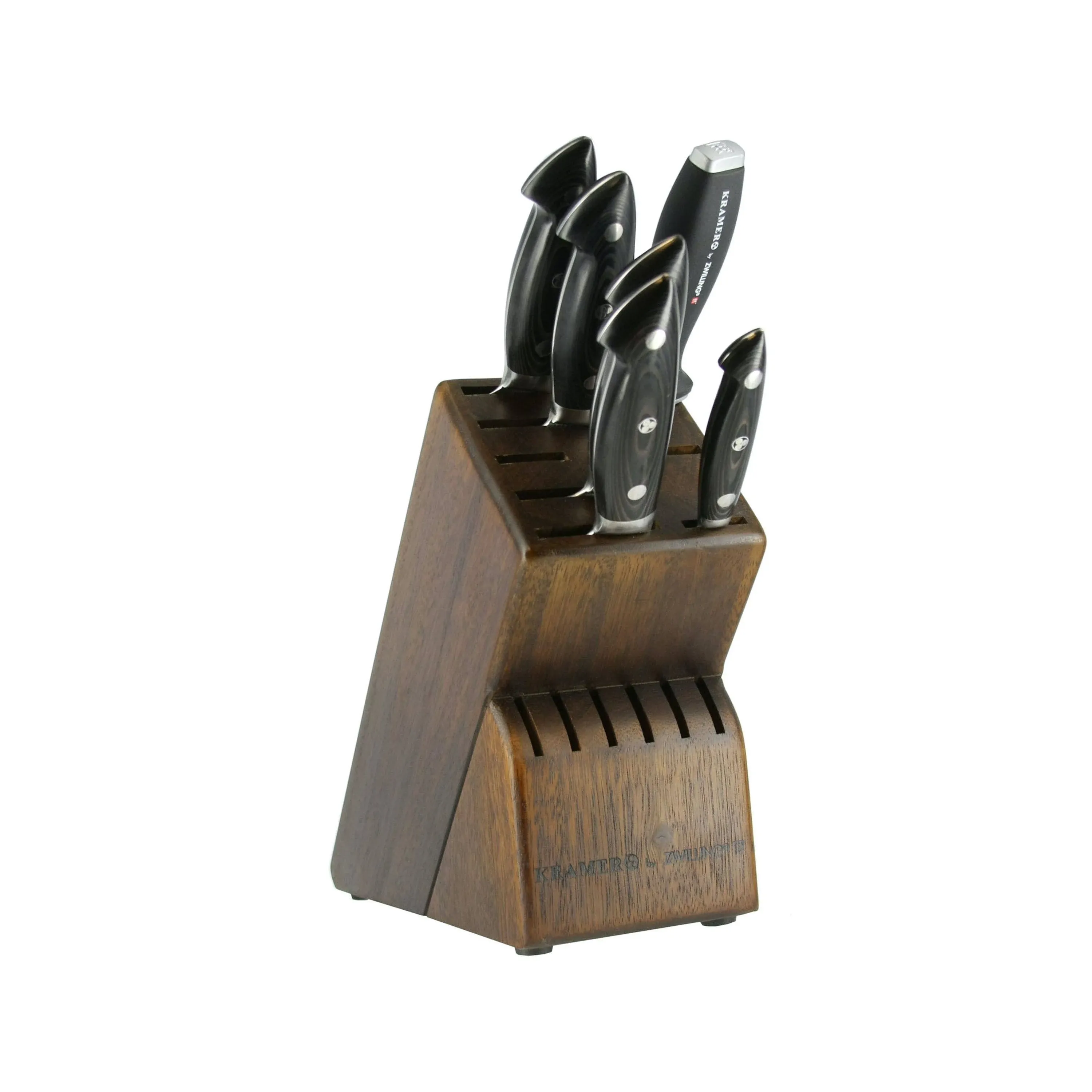 Kramer Stainless Damascus 7 Piece Knife Block Set