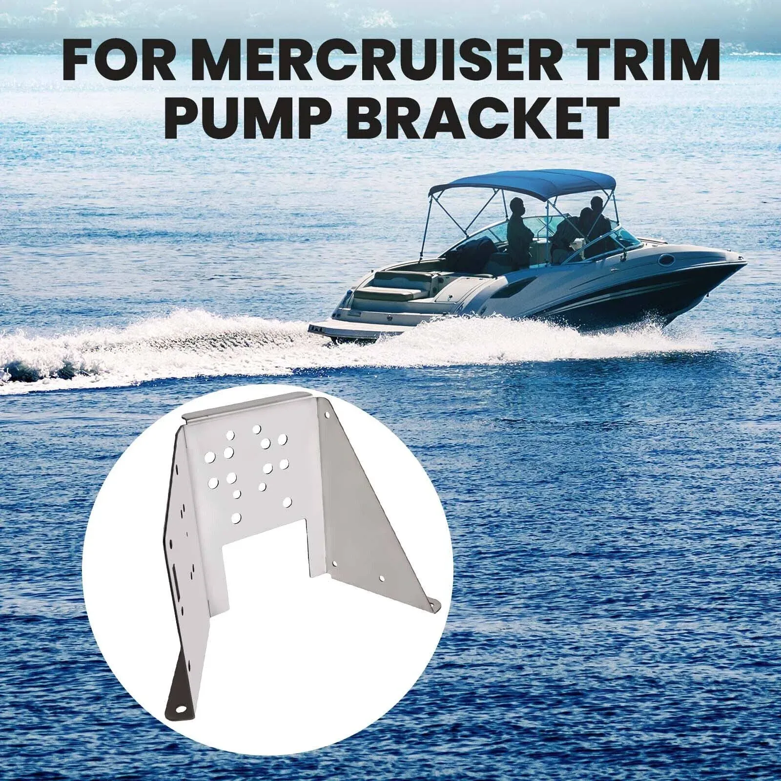 Pump Bracket compatible for Mercruiser Trim 862548A1, 42419A1, PH200-T066, 18-6750 sliver