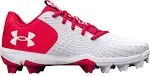 Under Armour Girls Glyde 2.0 RM Jr. Softball Cleats White/Tropic Pink 2