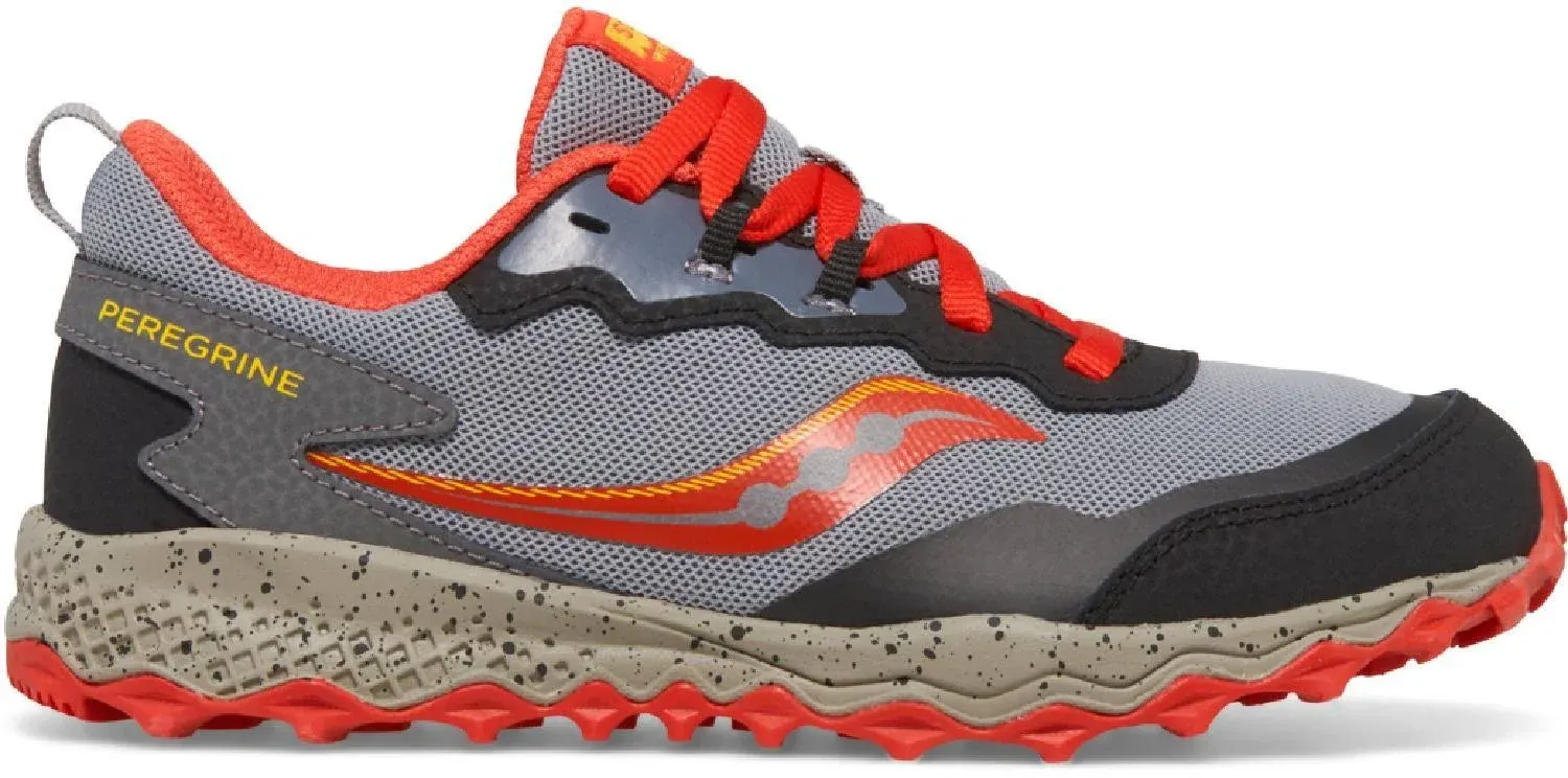 Saucony Peregrine KDZ Sneaker Grey/Red/Yellow