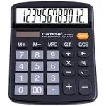 Desktop Calculator for Office, Home Or School Dual with  Solar Power and Battery