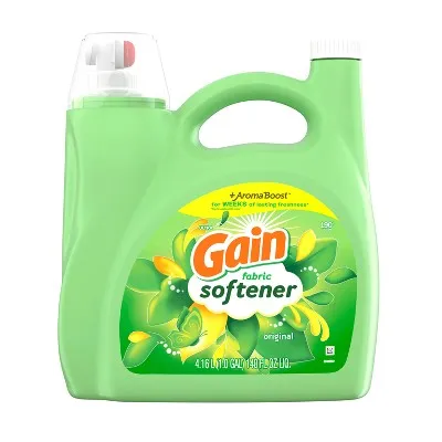 Gain Fabric Softener, Original Scent, 140 fl oz, 190 Loads, HE Compatible