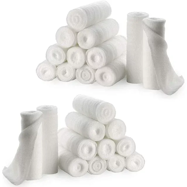 MEDca Gauze Bandage Rolls 2 in x 4.1 Yards Per Roll of Medical Grade Gauze Bandage and Stretch Bandage Wrapping for Dressing All Types of