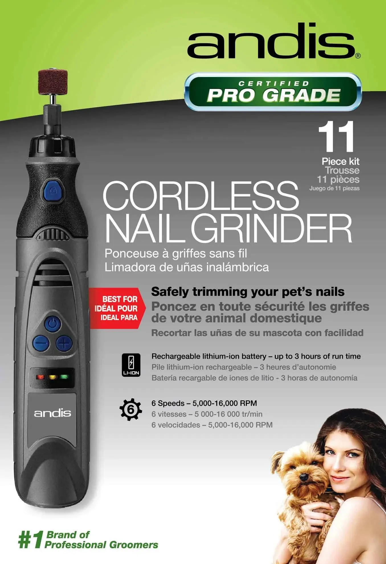 Andis Cordless Nail Grinder