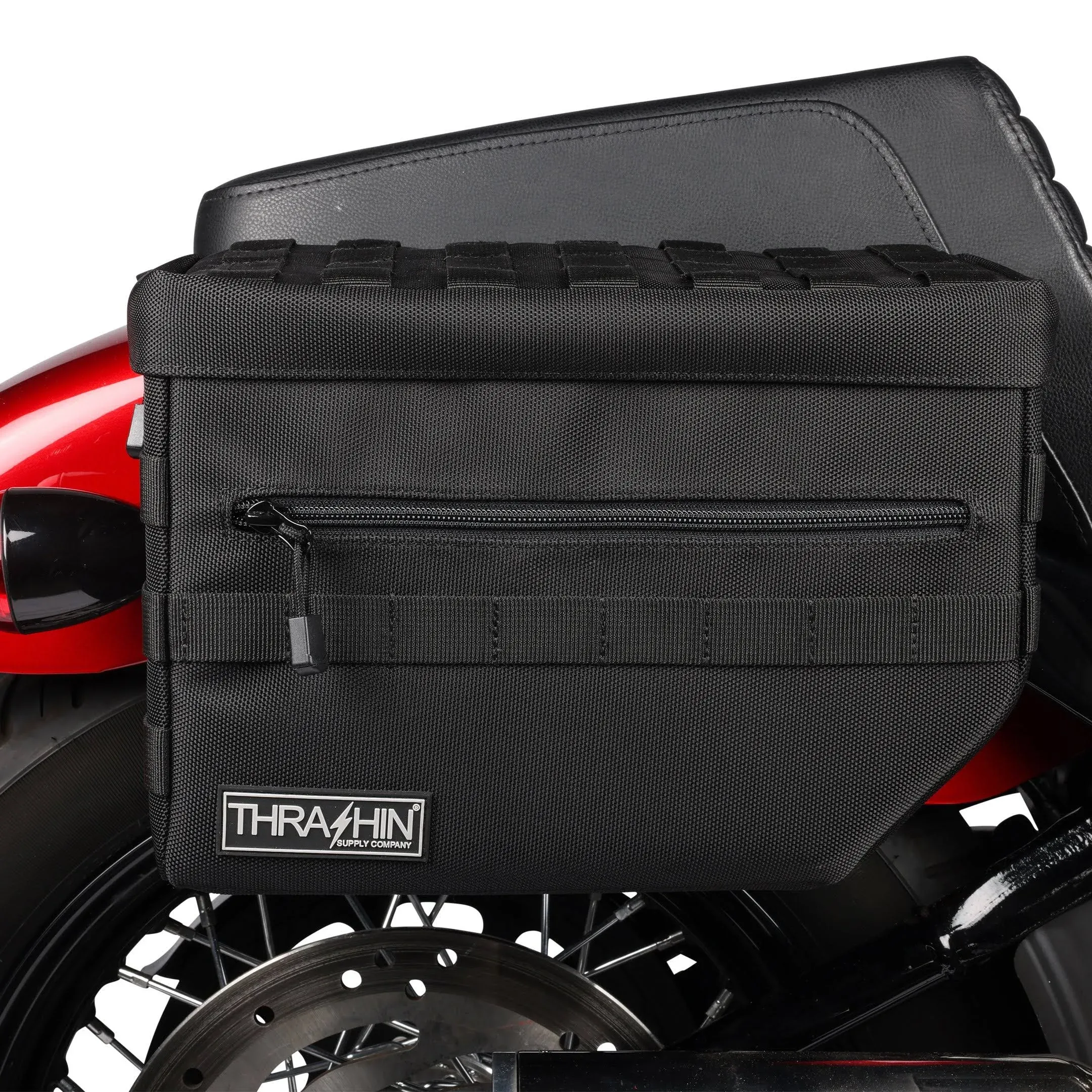 Thrashin Supply Escape V2 Saddlebags - Harley Dyna Softail Throw Over FXD FXLRS