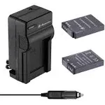 Powerextra EN-EL12 Battery Charger 2 Pack Compatible with Nikon Coolpix A1000