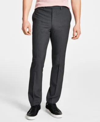 DKNY Mens Suit Pants 38x32 Blue Tic Modern Fit Performance Stretch NWT $135