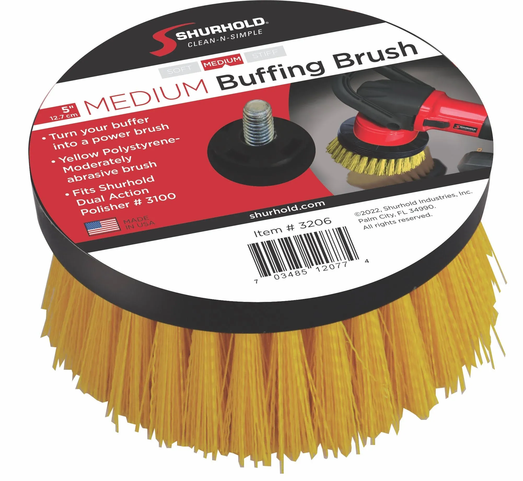 Shurhold Dual Action Polisher Brush Medium