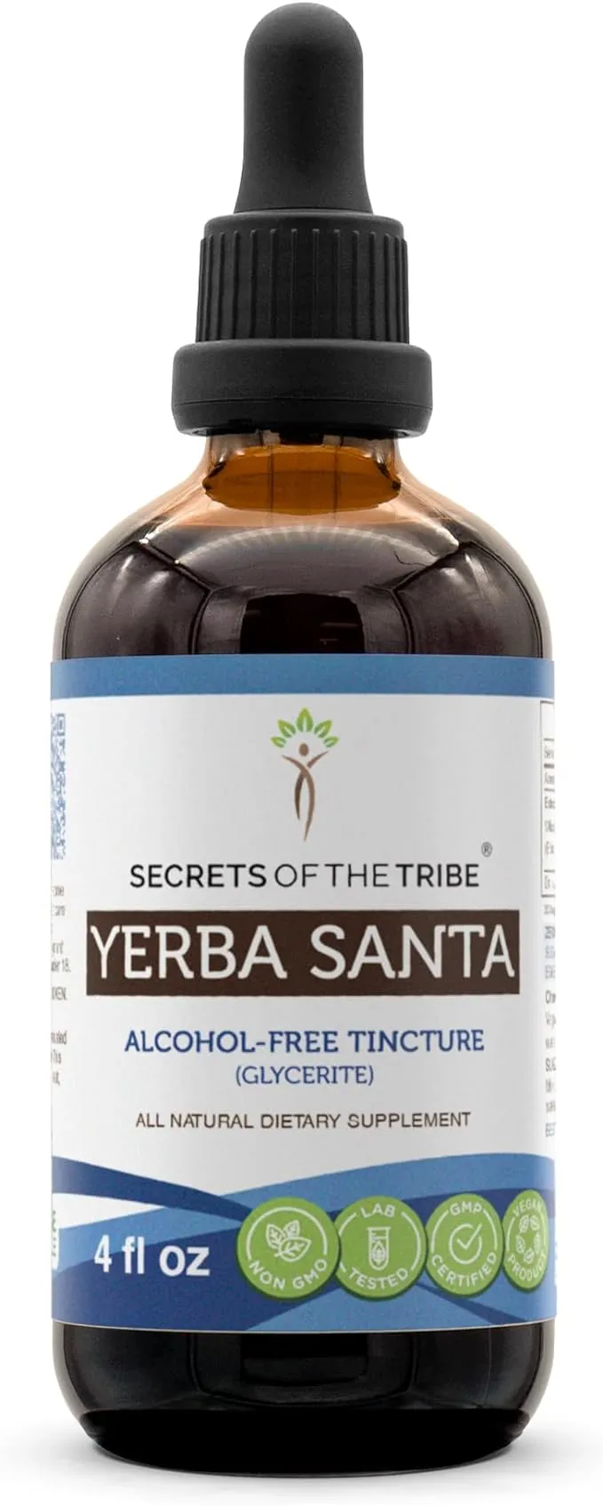 Yerba Santa Tincture Alcohol-Free Extract, Wildcrafted Yerba Santa (Eriodictyon ...