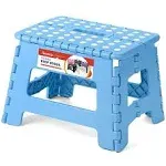 Folding Step Stool 9 Inch - The Anti-Skid Step Stool is Sturdy to Support Ad...