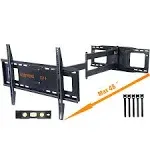 Full Motion TV Wall Mount - Long Arm, Heavy Duty, Swivel, Tilt, Articulating - Supports 50-80 inch TVS