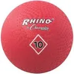 Champion Sports - Red Playground Rubber Ball - 10 Inch