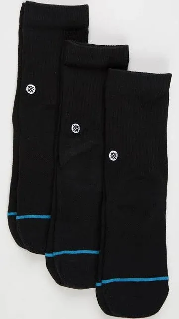 Stance Icon Kids Black Crew Socks 3 Pack K556A20ICO-BLK