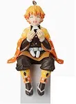 Zenitsu Agatsuma Ghost Slayer Figure Eat Rice Balls Series Action Figure Toys Collection Anime Sitting Pose Character Action Figure (Onigiri My Wife Kindness)