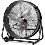 iLiving Industrial Fan Drum 2Speed HighVelocity+W<wbr/>heel+Builtin Thermal Protection