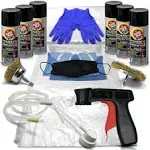 Fluid Film Black fluid film Converter Spray with Rust Remover Prevention and Inhibitor Properties for Metal Protection and Fluid Film Undercoating Kit Includes Complete DIY Car Rust Stopper kit Bundle