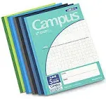 KOKUYO Campus Notebook Usage B5 5mm grid ruled 10mm solid line blue 5color pack