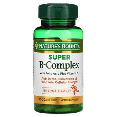 Nature's Bounty Super B Complex with Folic Acid Vitamin C