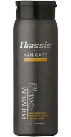 Chassis Premium ICE Body Powder for Men - With Extra Cooling Sensation and Fresh