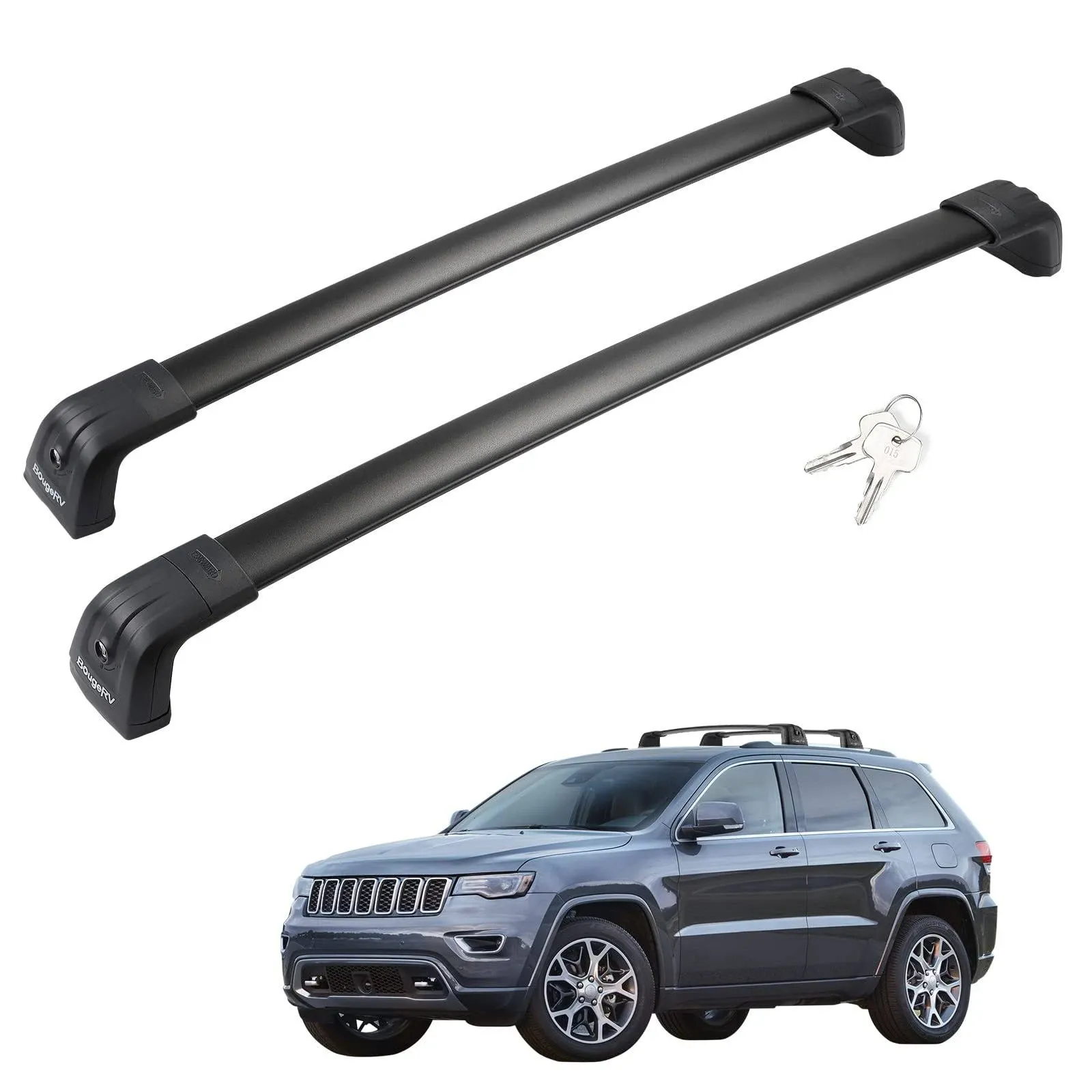 BougeRV Roof Rack Cross Bars Compatible with Jeep Grand Cherokee Altitude &amp; S...