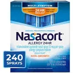 Nasacort 24-Hour Multi-System Nasal Allergy Spray Twin Pack - 0.57 fl oz bottles