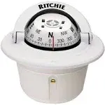 Ritchie F50W Explorer Compass Flush Mount White F50W