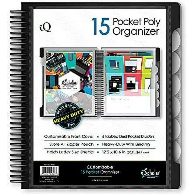 15-Pocket Poly Folder